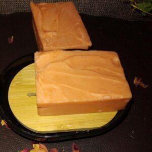 Mango and palm handmade soap with Mango essential oil