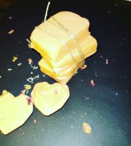 Sunflower and olive handmade soap