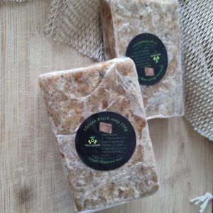 African black soap with shea butter