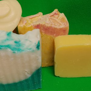 Thick Slices of various handmade soaps