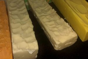 Blocks of handmade soap uncut